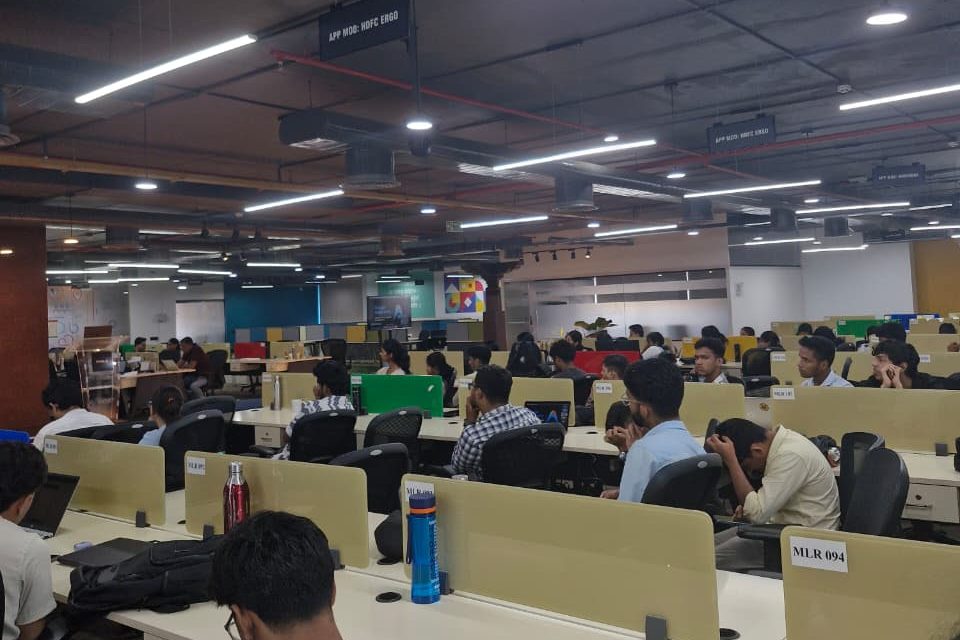 The Niveus floor, set up for the meetup.