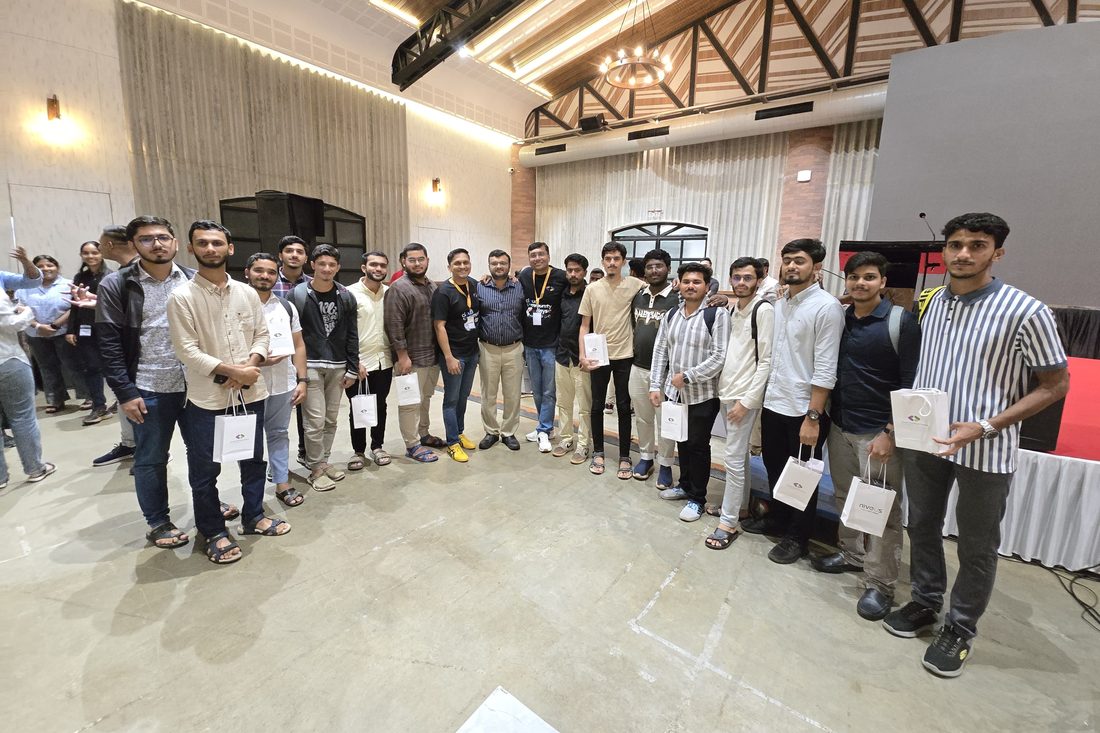 With the organisers after the sessions.