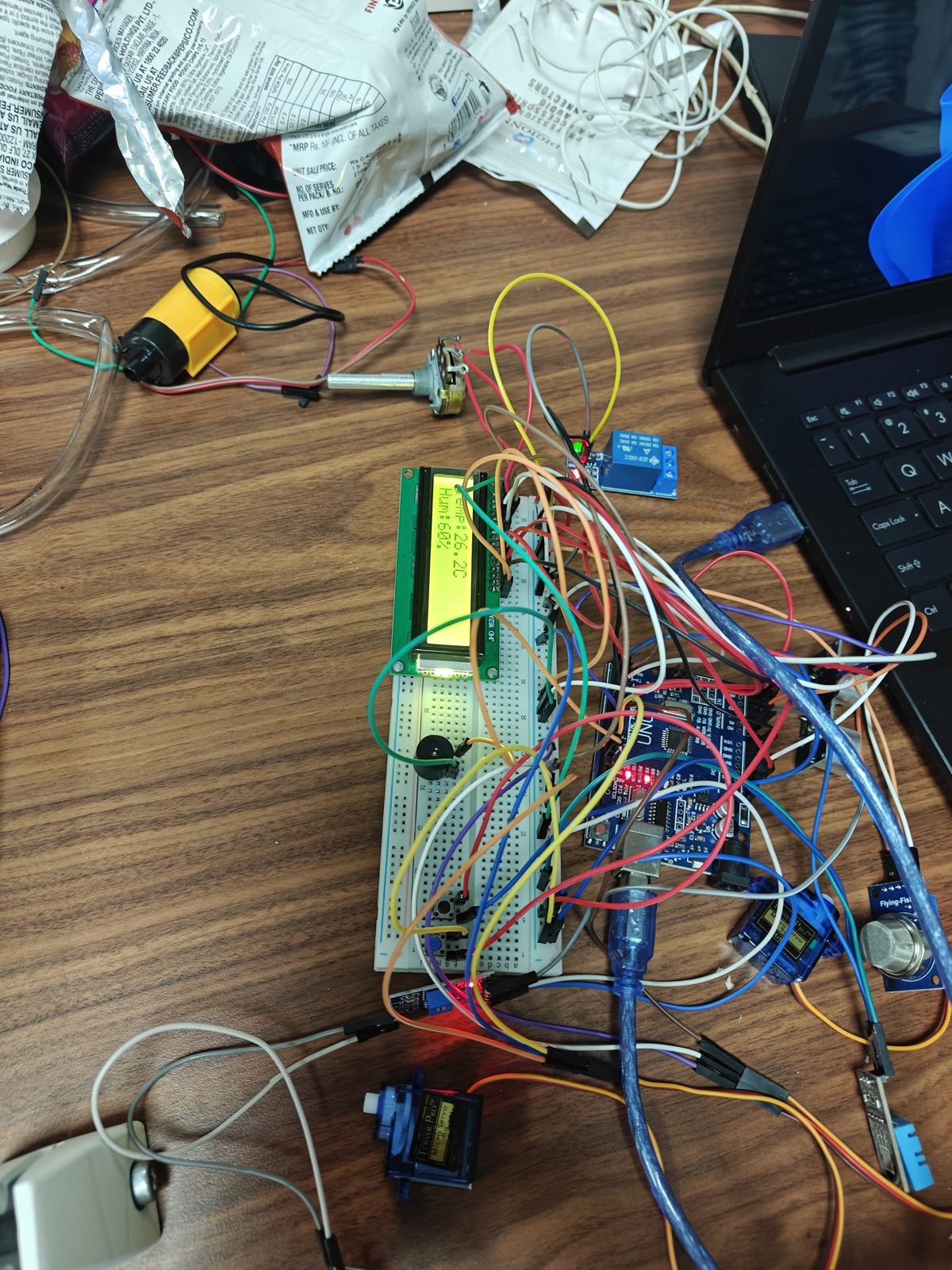 Live temperature and humidity on the unit's own LCD. No phone or internet needed.